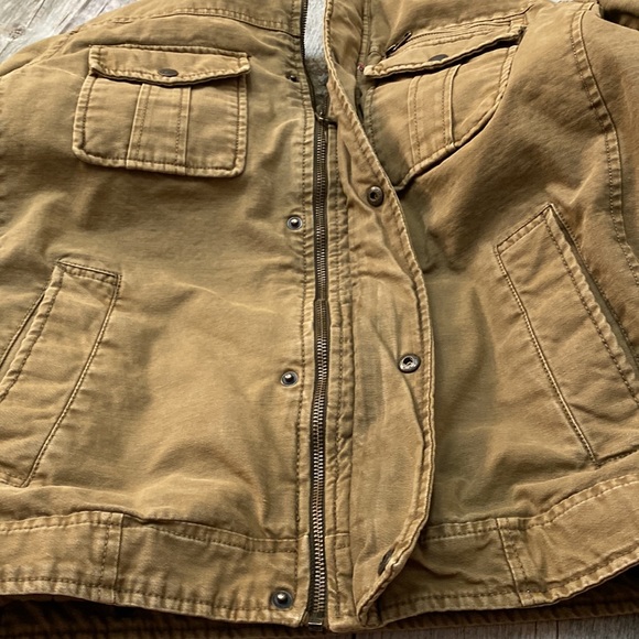 Levi’s Canvas/Quilt Lined Trucker Jacket M - Picture 9 of 10